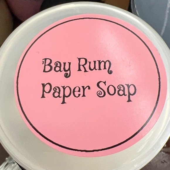 Hand Crafted Other - Bay Rum  Paper Soap Handcrafted. On the go soap! Take me everywhere!